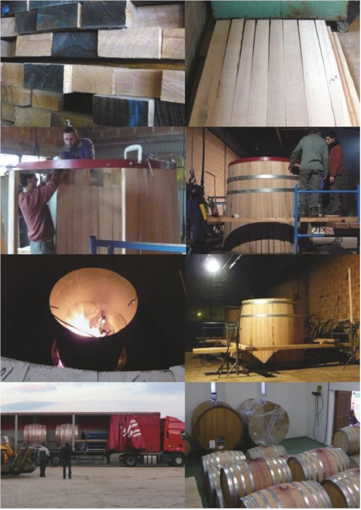 Die neuen Eichenfässer (Foudres, 3000 It)